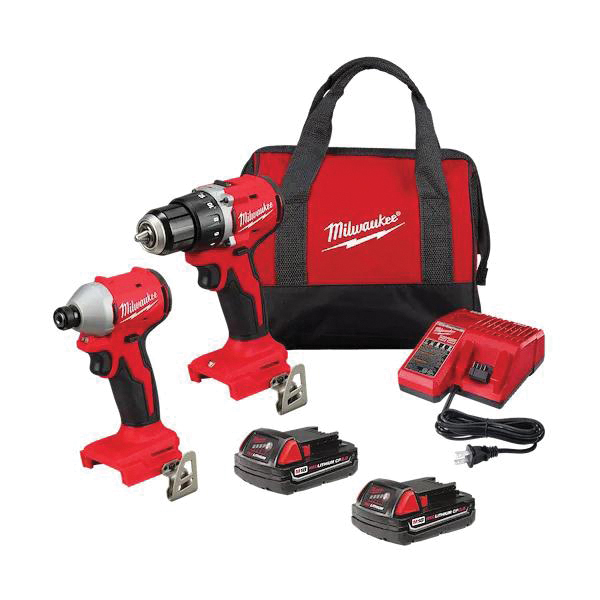 Milwaukee® M18 3692-22CT Compact Brushless Tool Combo Kit, 2 -Tool
