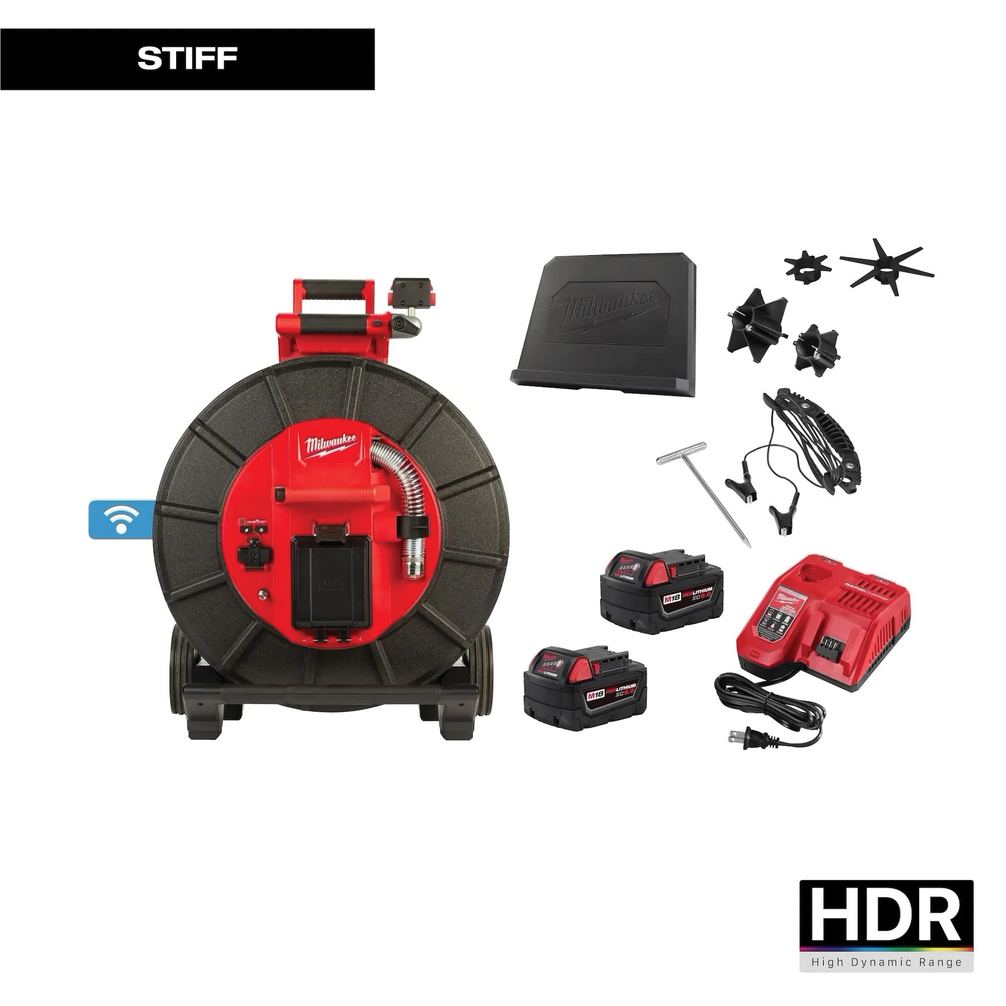 Milwaukee® 3974-22 Modular Pipeline Inspection System, 3 to 10 in Drain Line, Cordless Power Source