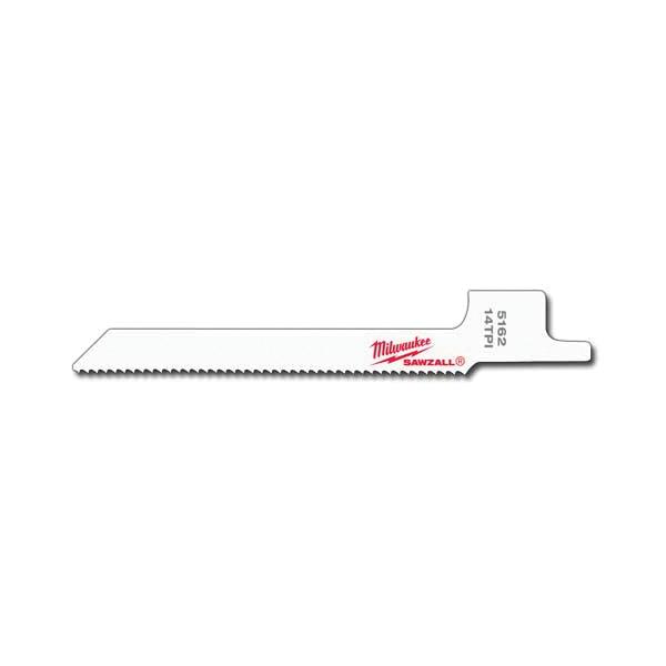 Milwaukee® SAWZALL® 48-00-5162 Reciprocating Saw Blade, 3-5/8 in L, Matrix II Teeth, 14 TPI, Universal Shank
