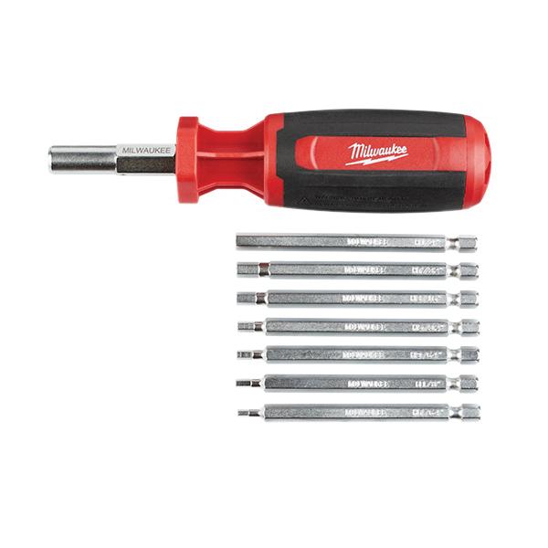 Milwaukee® 48-22-2134 Multi-Bit Screwdriver, Hex Point, 9.06 in OAL thumbnail 4