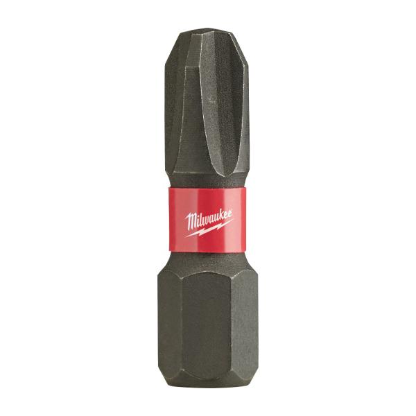 Milwaukee® SHOCKWAVE™ 48-32-4413 Insert Bit, Phillips® Point, #3 Point, 1 in OAL, 1/4 in Shank, Single End, Steel thumbnail 3