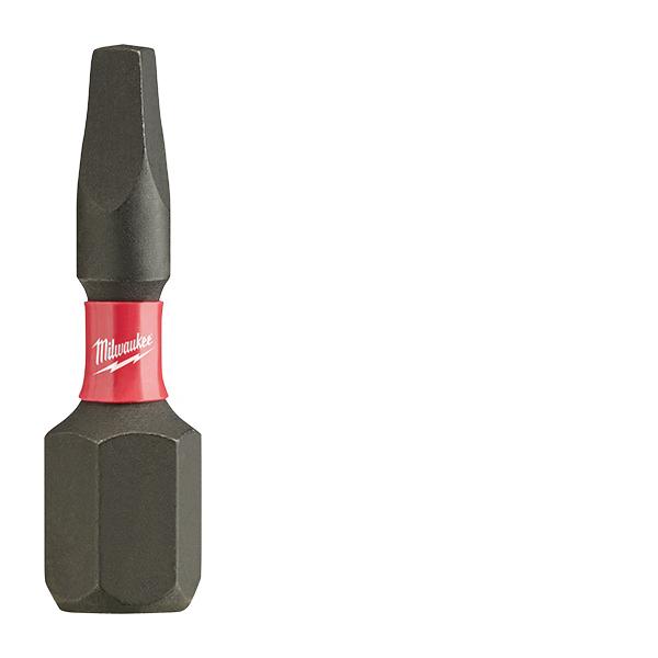Milwaukee® SHOCKWAVE™ 48-32-4421 Insert Screwdriver Bit, Square Recessed Point, #1 Point, 1 in OAL, Steel thumbnail 3