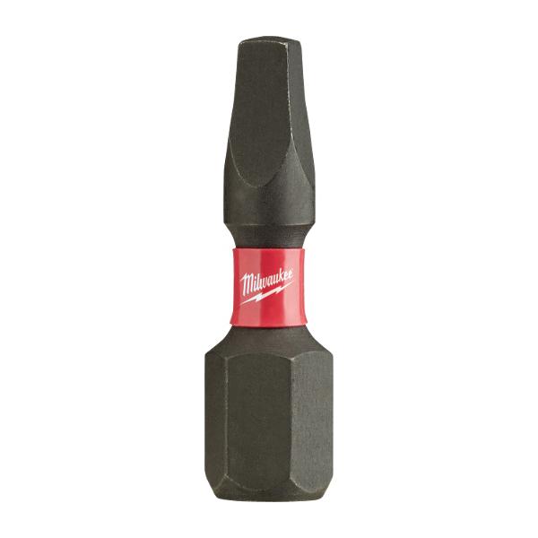 Milwaukee® SHOCKWAVE Impact Duty™ 48-32-4422 Impact Insert Bit, Square Recessed Point, SQ2 Point, 1 in OAL, Steel thumbnail 3
