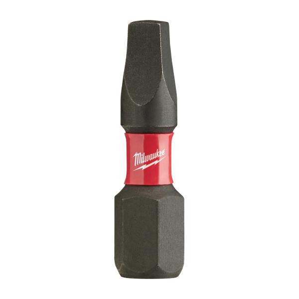 Milwaukee® SHOCKWAVE™ 48-32-4423 Insert Screwdriver Bit, Square Recessed Point, #3 Point, 1 in OAL, Steel