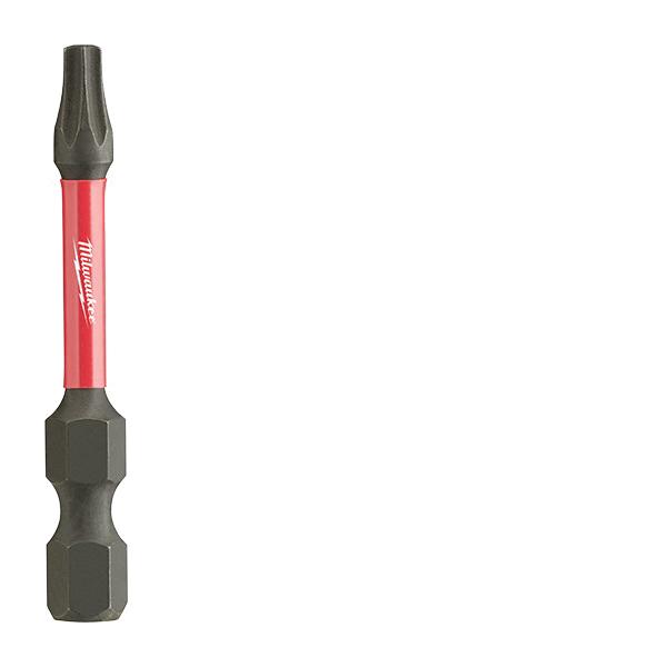 Milwaukee® SHOCKWAVE™ 48-32-4484 Power Bit, Torx® Point, T20 Point, 2 in OAL, 1/4 in Shank, Single End, Steel thumbnail 2