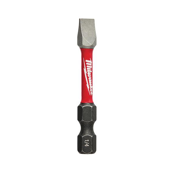 Milwaukee® SHOCKWAVE™ 48-32-4918 Power Screwdriver Bit, Slotted Point, #10 Point, 2 in OAL, 1/4 in Shank, Steel thumbnail 2