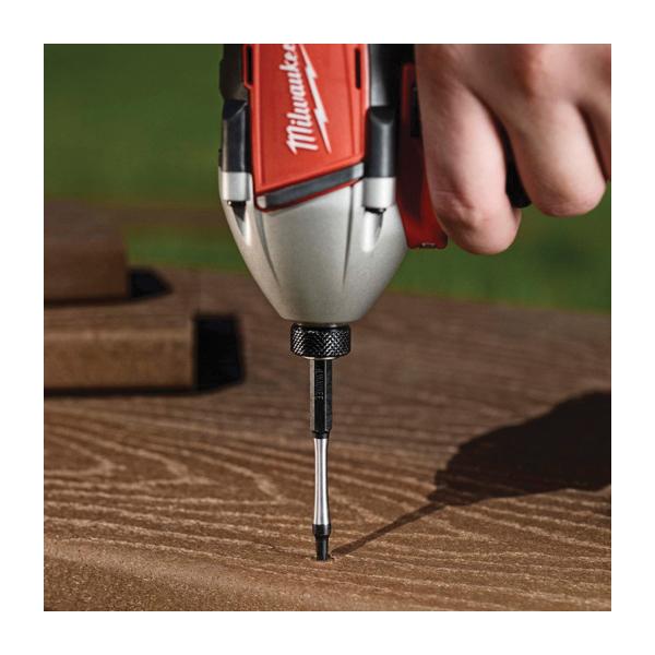 Milwaukee® SHOCKWAVE™ 48-32-5008 Impact Insert Bit, Square Recessed Point, #2 Point, 1 in OAL, Alloy Steel thumbnail 2