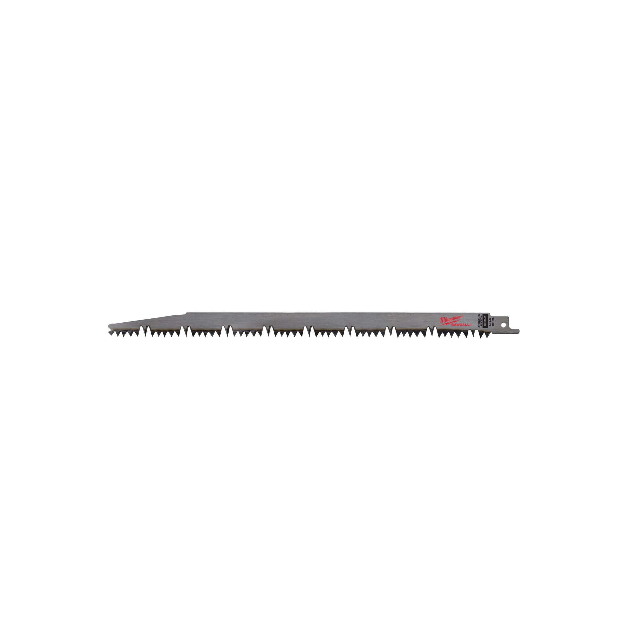 Milwaukee 48-00-1301 Reciprocating Saw Blade, 3/4 in W, 9 in L, 5 TPI