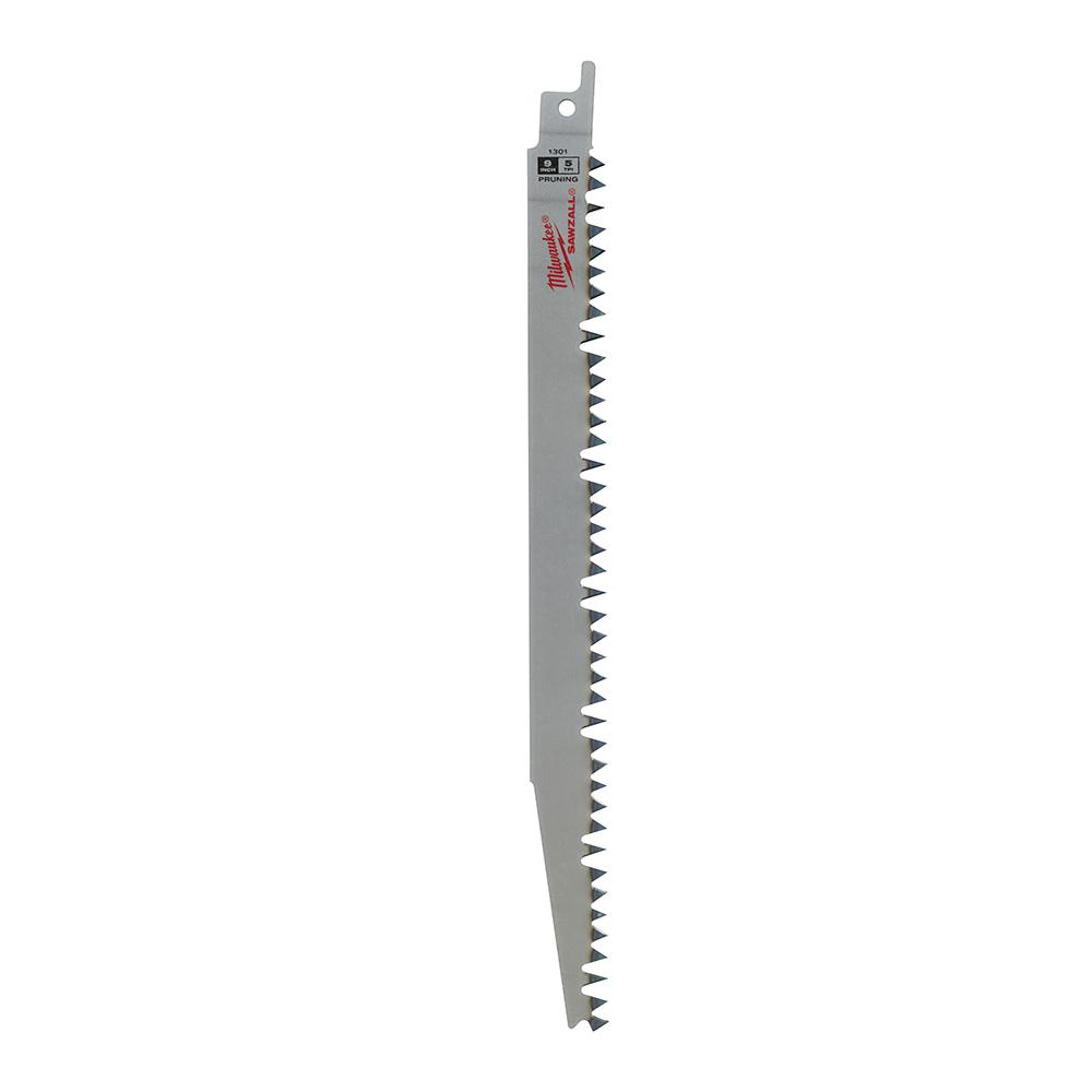 Milwaukee® SAWZALL® 48-00-1301 Reciprocating Saw Blade, 9 in L, 1 in W, Fang Tip, Fleam Ground Teeth, Curved, Fast Cut thumbnail 2