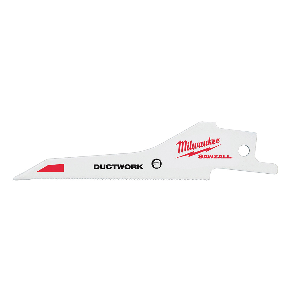 Milwaukee® Sawzall 48-00-1630 Ductwork Blade, 3.33 in L, 3/4 in W, 30 TPI TPI, Universal Shank, Steel Blade