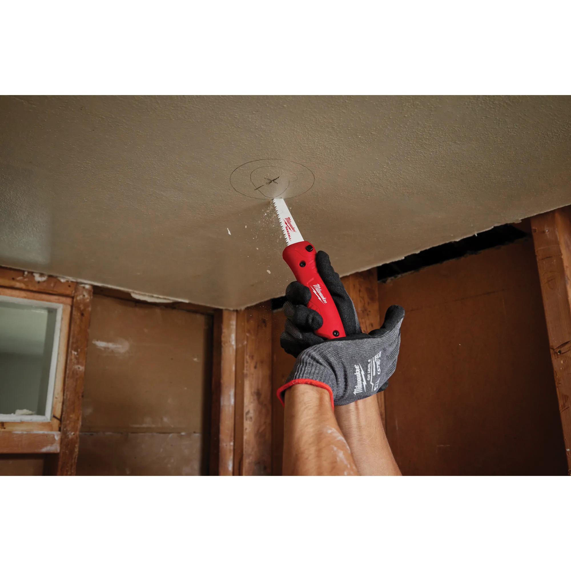 Milwaukee® 8TPI Sawzall Drywall Reciprocating Saw Blade, 6 in L, 3/Pack thumbnail 2