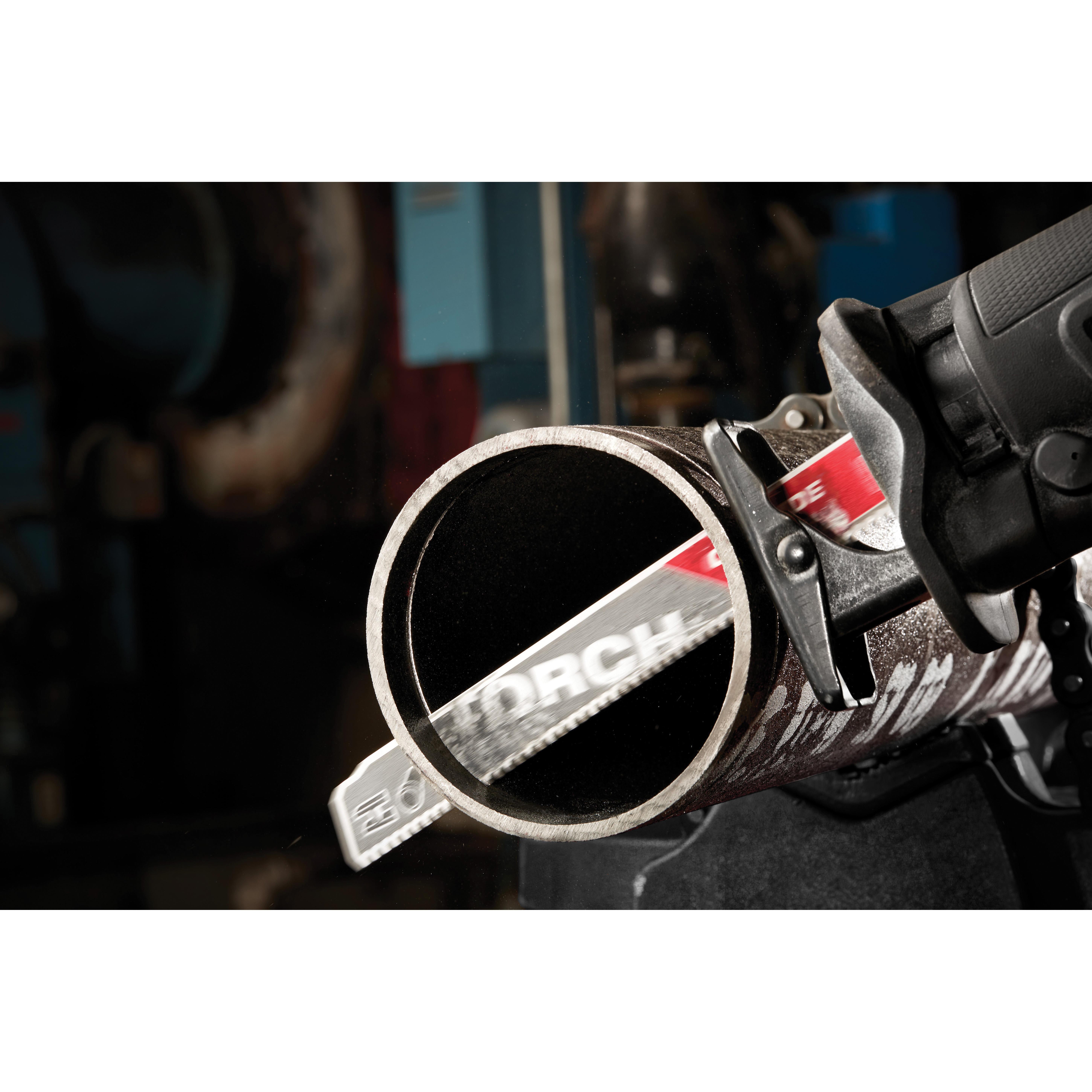Milwaukee® The Torch™ 48-00-5201 Reciprocating Saw Blade, 6 in L, 1 in W, 7 TPI, Universal Shank, Carbide Blade