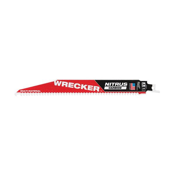 Milwaukee® 48-00-5273 Multi-Material Reciprocating Saw Blade, 12 in L, Fast Cut, 6 TPI, Universal Shank thumbnail 2