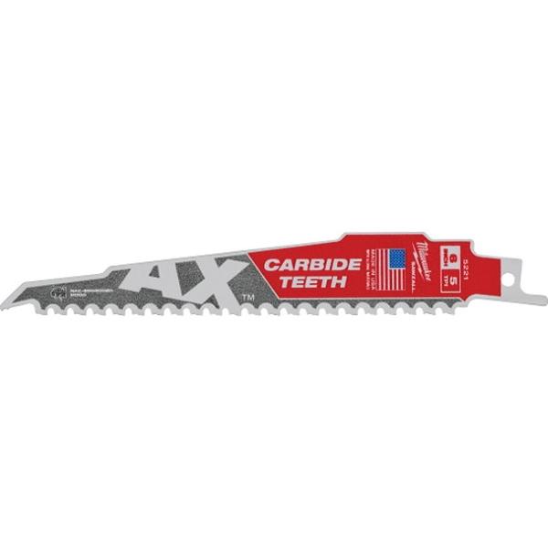 Milwaukee® 48-00-5326 Reciprocating Saw Blade, 9 in L, 3/4 in W, Fast Cut, 5 TPI, Carbide Cutting Edge