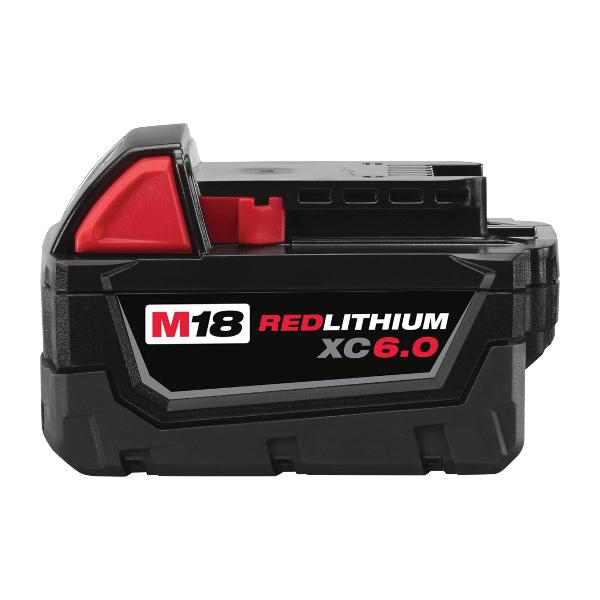 Milwaukee® M18 Redlithium Slide-On Battery Pack, 6 Ah Lithium-Ion Battery, 18 V (Bare Tool) thumbnail 2