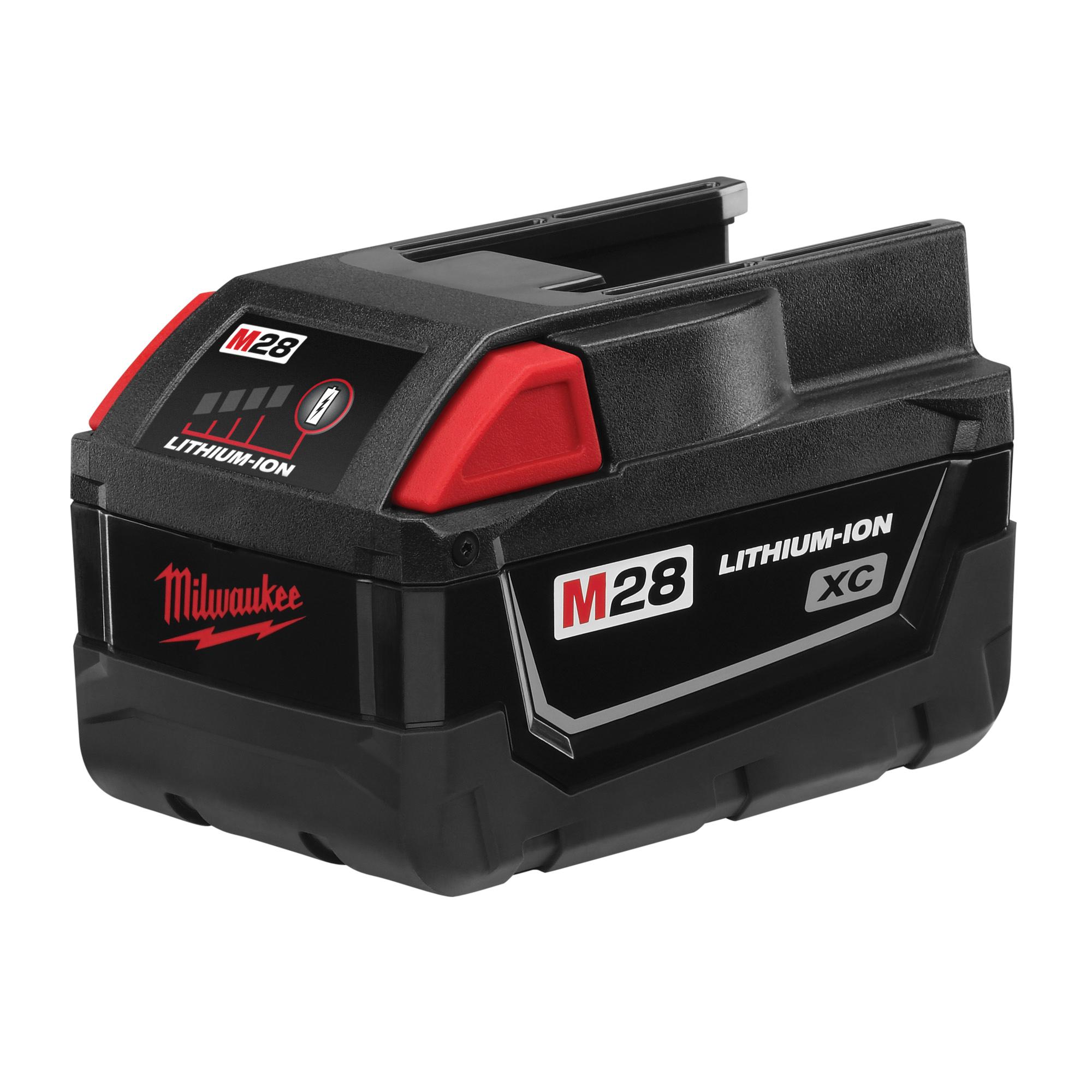 Milwaukee&reg; 48-11-2830 M28&trade; Rechargeable Cordless Battery Pack, 3 Ah Lithium-Ion Battery, 28 VDC, For Use With Milwaukee&reg; M28&trade; and V28&trade; Cordless Power Tool