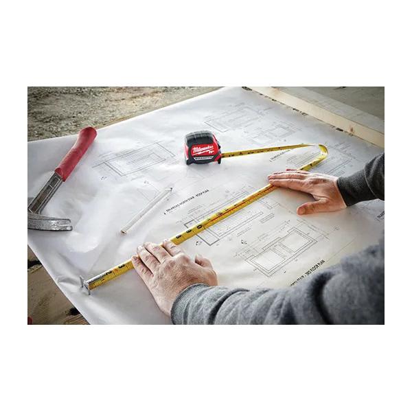 Milwaukee® 48-22-0116 16 ft Steel Blade Magnetic Tape Measure, Yellow Blade, Red Case thumbnail 3