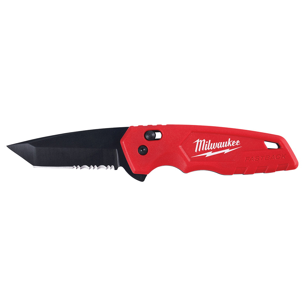 Milwaukee® FASTBACK™ 48-22-1530 Folding Utility Knife, 1 -Blade, Spring Assisted Folding Blade, 2.92 in L Blade