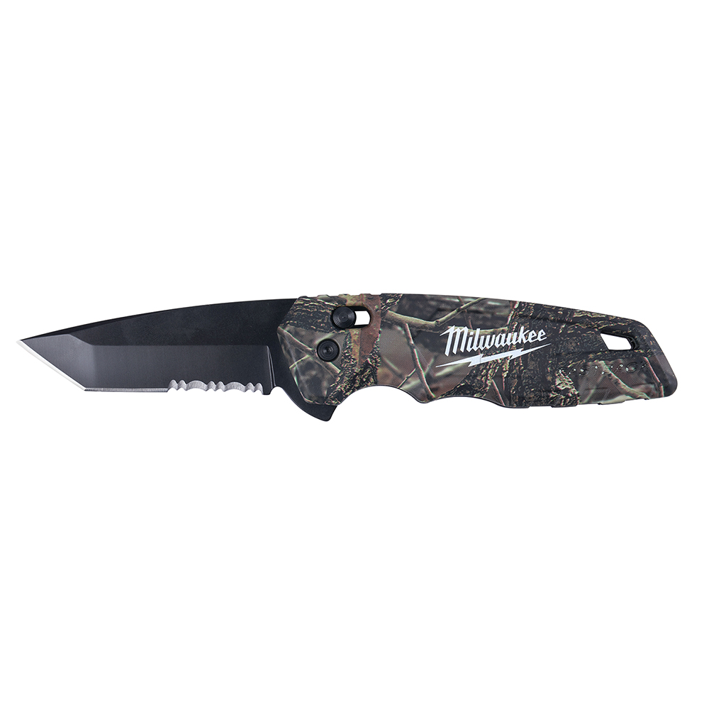 Milwaukee® FASTBACK™ 48-22-1535 Folding Knife, Partially Serrated Blade, 2.96 in L Blade, Stainless Steel Blade