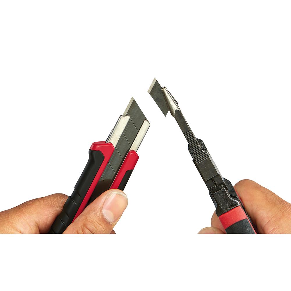 Milwaukee® 48-22-1962 Snap-Off Knife With Metal Lock, 5 in L x 25 mm W, 7 in OAL, Overmolded/Straight Handle