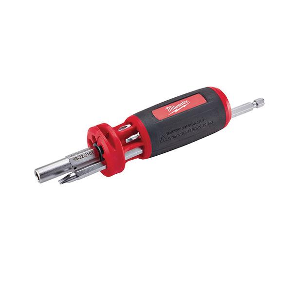 Milwaukee® 48-22-2101 Single End Multi-Bit Screwdriver, Imperial, 8 Pieces, 10-in-1 Drive, Steel thumbnail 4