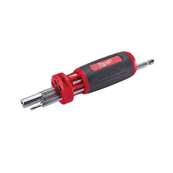 Milwaukee® TORX Single End Multi-Bit Screwdriver, Imperial, 8 Pieces, 10-in-1 Drive, Ergonomic with Antiroll Handle thumbnail 2