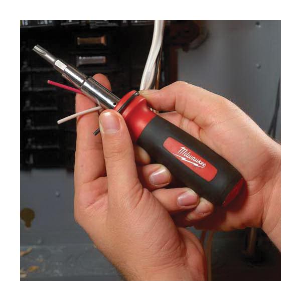 Milwaukee® ECX Double End Multi-Bit Screwdriver, Imperial, 10 Pieces, 11-in-1 Drive, Ergonomic with Antiroll Handle thumbnail 3