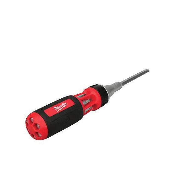 Milwaukee® 48-22-2301 Single End Ratcheting Multi-Bit Screwdriver, Imperial, 8 Pieces, 10-in-1 Drive, Steel thumbnail 3