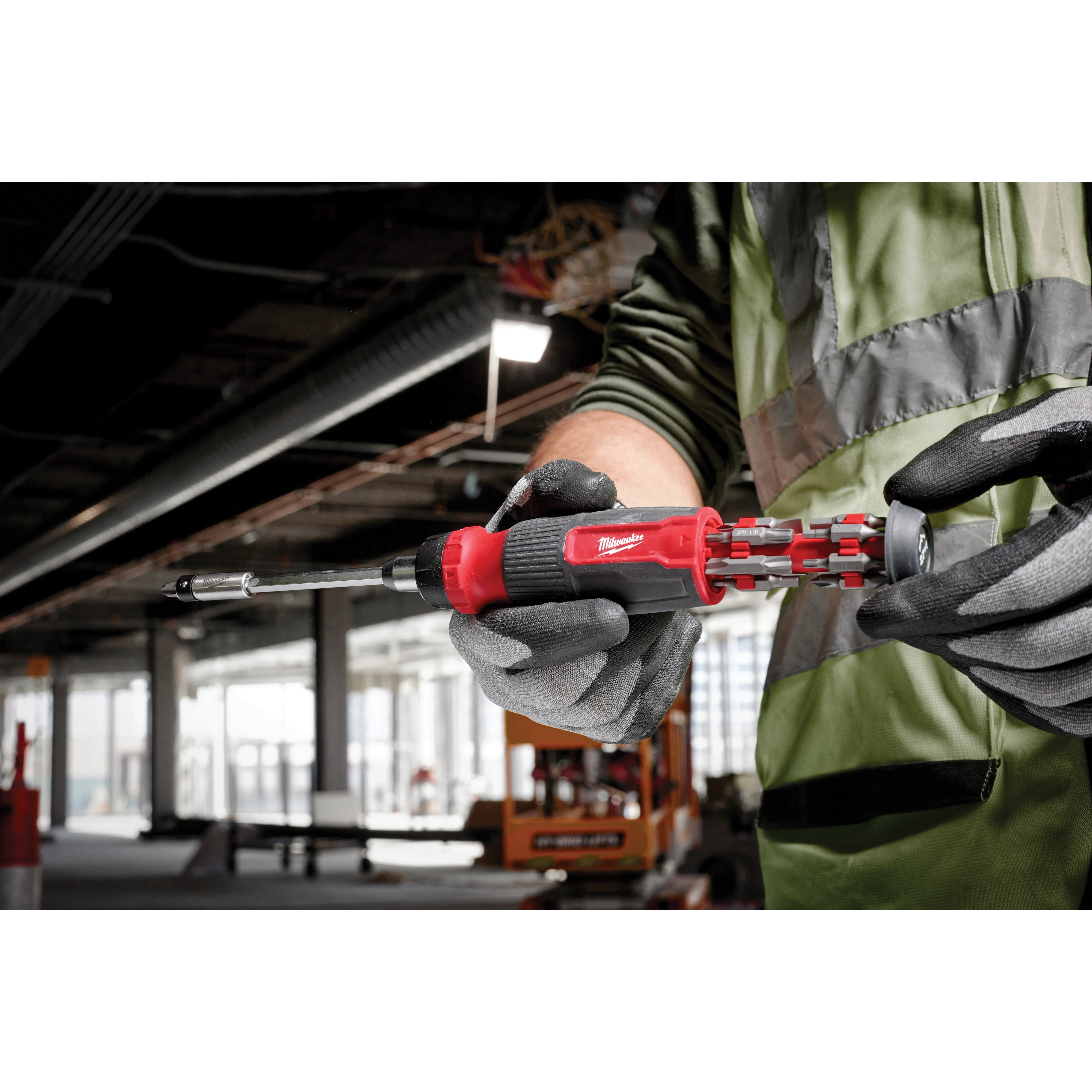 Milwaukee® 48-22-2904 Multi-Bit Screwdriver, 10.12 in OAL, Ergonomic Handle