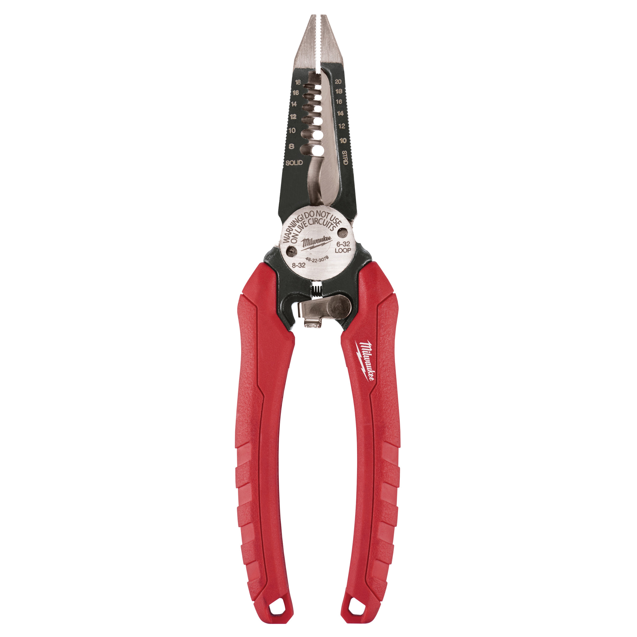 Milwaukee® 48-22-3079 Combination Wire Pliers, Cushion Grip Handle, Polypropylene Handle, 7-3/4 in OAL