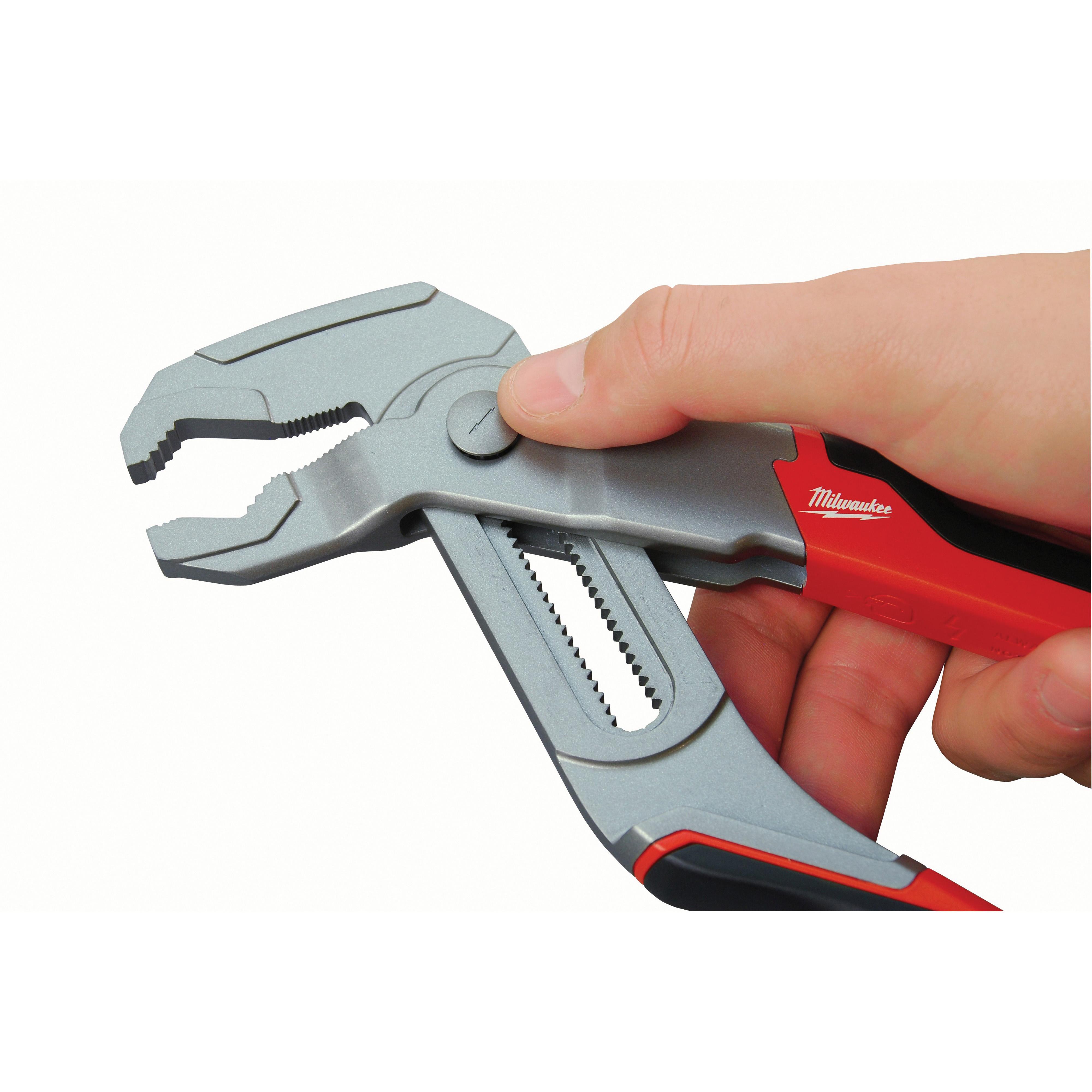 Milwaukee® GEN II Quick Adjust Hex-Jaw Plier, 2 in, 10 in OAL, 1-1/2 in L x 1/4 in W Forged Alloy Steel V-Groove Jaw thumbnail 4