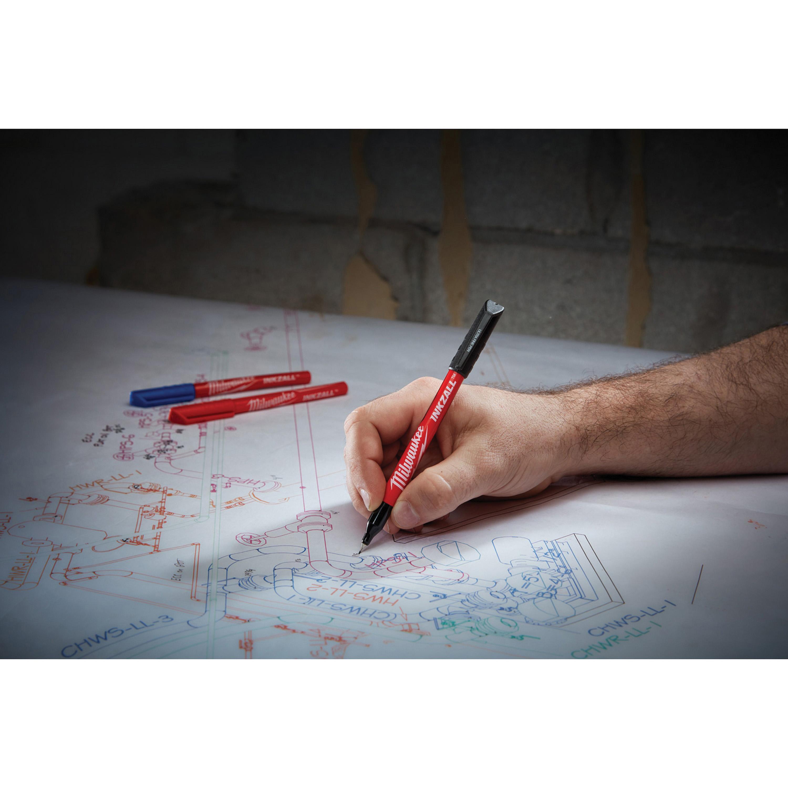 Milwaukee® 48-22-3161 Ultra Fine Point Pen, Red thumbnail 2