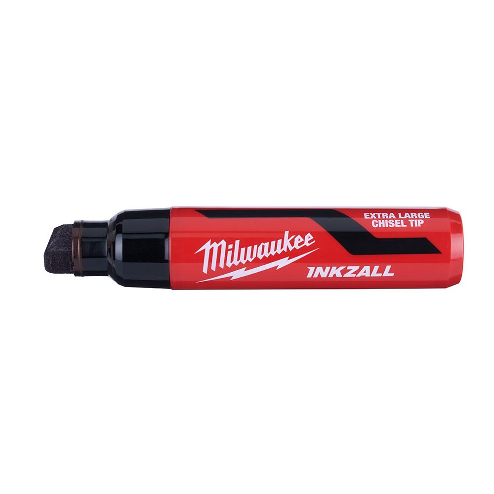 Milwaukee® INKZALL™ 48-22-3260 Marker, Extra Large Chisel Tip, Black thumbnail 3
