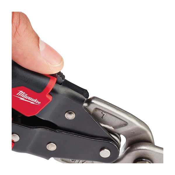 Milwaukee® 48-22-4012 Offset Snip, 18 ga Cold Rolled Steel/22 ga Stainless Steel, 1-1/4 in Length of Cut, 10 in