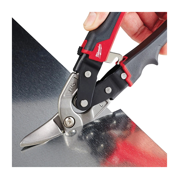 Milwaukee® 48-22-4012 Offset Snip, 18 ga Cold Rolled Steel/22 ga Stainless Steel, 1-1/4 in Length of Cut, 10 in thumbnail 2
