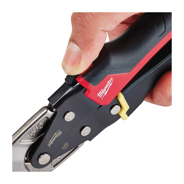 Milwaukee® 48-22-4032 Offset Snip, 18 ga Cold Rolled Steel/22 ga Stainless Steel, 1-1/4 in Length of Cut, 10 in thumbnail 2
