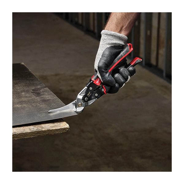 Milwaukee® 48-22-4038 Offset Snip, 20 ga Cold Rolled Steel, 22 ga Stainless Steel Cutting, 2-1/2 in Length of Cut thumbnail 2