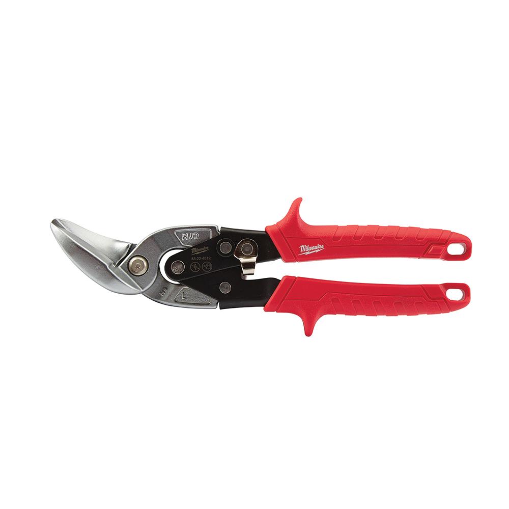 Milwaukee® 48-22-4512 Aviation Snip, Left Cut, 5 in L Cut, Offset Handle, 10 in OAL