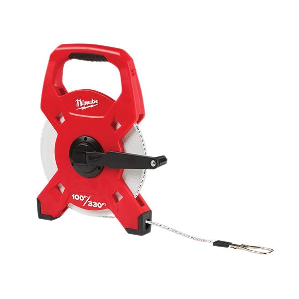 Milwaukee® 48-22-5330 Open Reel Long Tape Measure, 1/2 in W x 100 ft L Blade, Fiberglass thumbnail 4