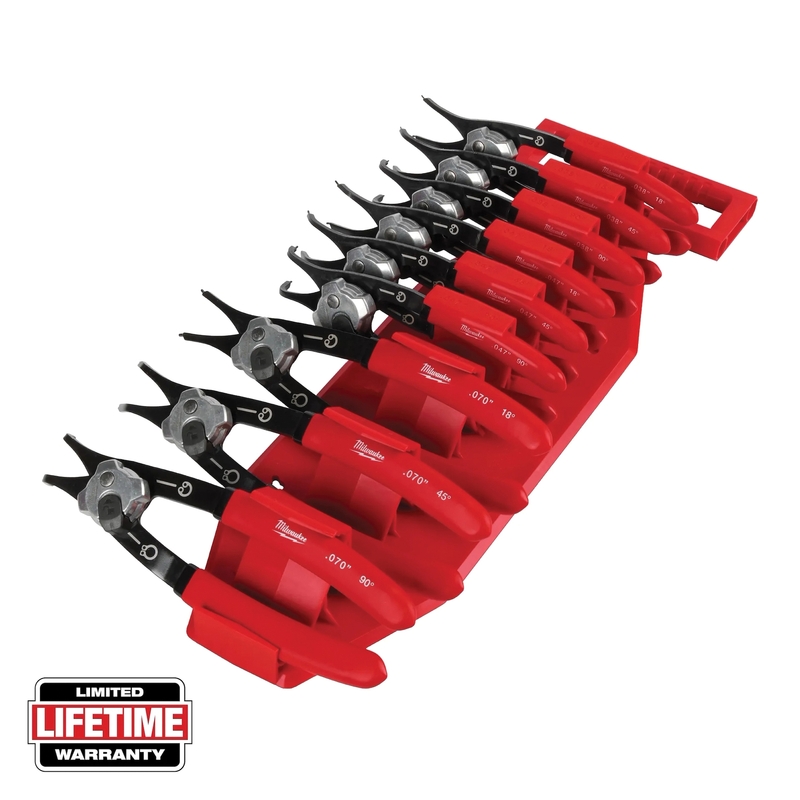 Milwaukee® 48-22-6539 Snap Ring Pliers Set, 15 in L, 7.404 in W, 2-1/8 in H, Metal, Black Oxide thumbnail 3
