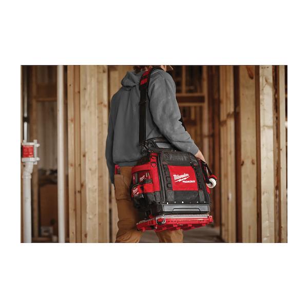 Milwaukee® PACKOUT™ 48-22-8316 Structured Tool Bag, 10 in W, 19-3/4 in H, 65 -Pocket, YKK Zipper Closure thumbnail 2