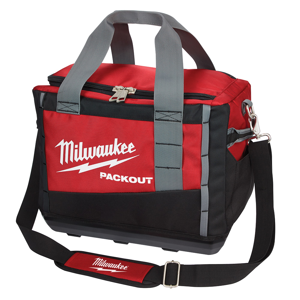 Milwaukee® PACKOUT™ 48-22-8321 Tool Bag, 9.6 in W, 12.2 in H, 3 -Pocket, Zipper Closure, Ballistic Nylon, Black