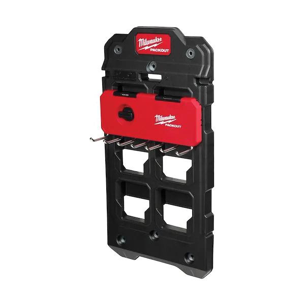 Milwaukee® PACKOUT™ 48-22-8329 7-Hook Rack, 3 in L, 9-1/2 in W, 3-1/2 in H, Plastic thumbnail 3