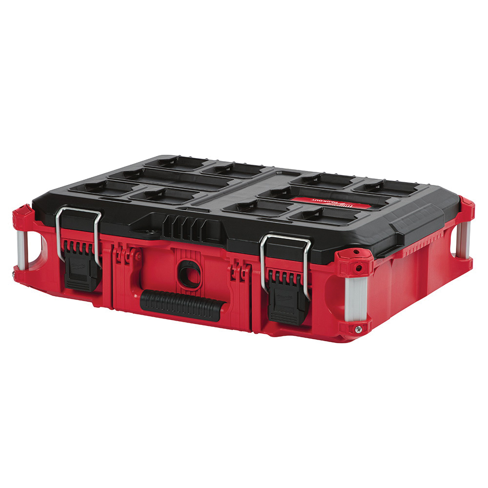 Milwaukee® Packout 48-22-8424 Tool Box, 16.1 in W, 6.6 in H, Polymer, Metal, Red