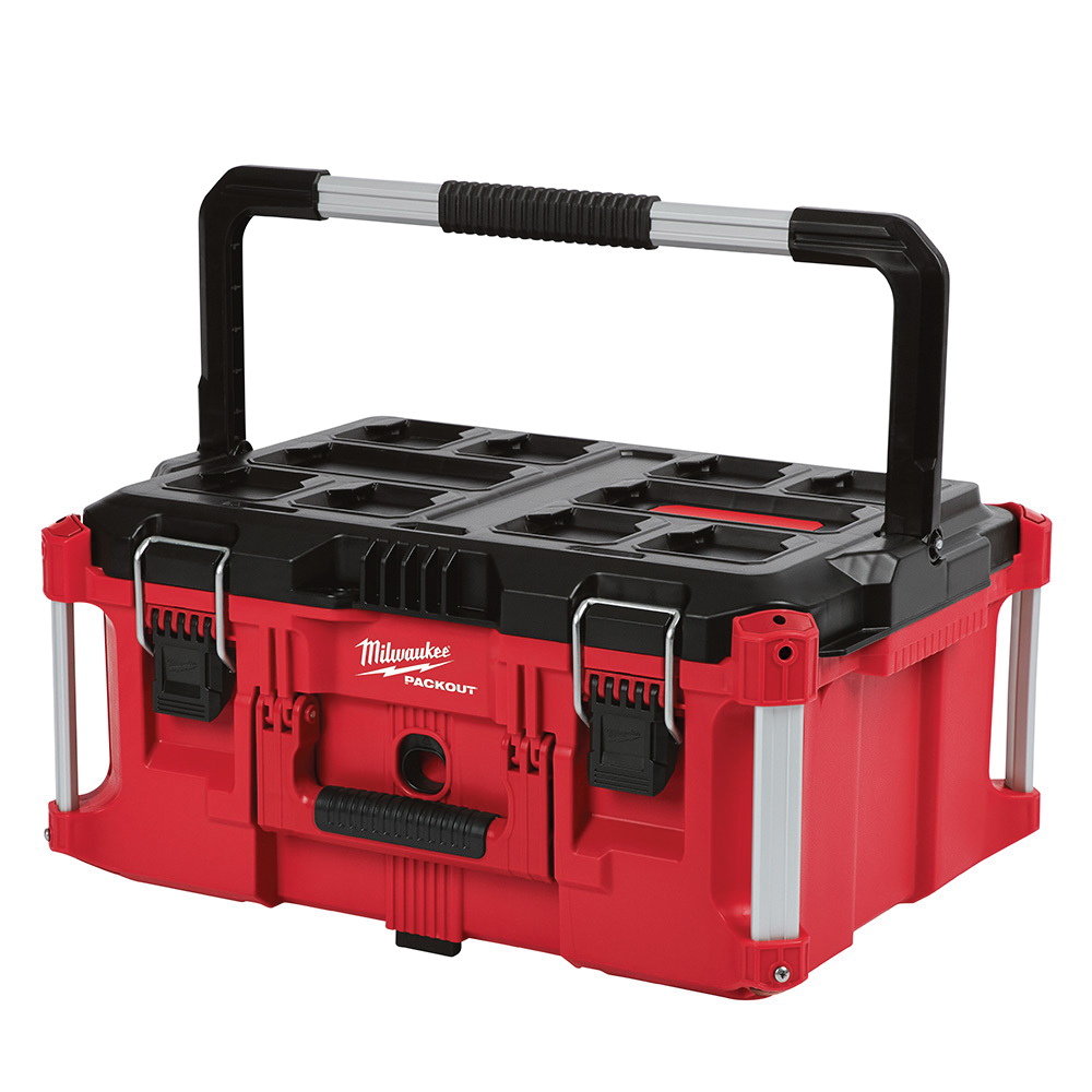 Milwaukee® Packout 48-22-8425 Tool Box, 16.1 in W, 11.3 in H, Polymer, Metal, Red
