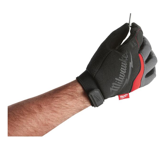 Milwaukee® XXL Synthetic Leather Performance Work Glove, Red/Black/Gray thumbnail 4