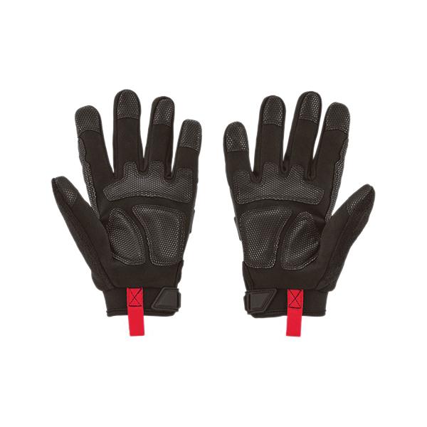 Milwaukee® 48-22-8731 Demolition Gloves, M, 7-1/2 to 7-5/8 in L, Leather Glove, Black/Gray/Red Glove thumbnail 3