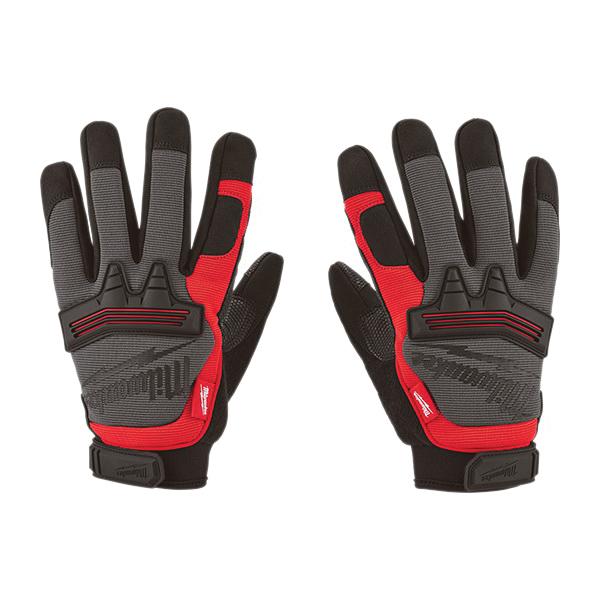 Milwaukee® 48-22-8731 Demolition Gloves, M, 7-1/2 to 7-5/8 in L, Leather Glove, Black/Gray/Red Glove thumbnail 4