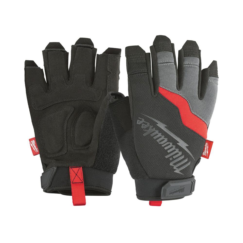 Milwaukee® 48-22-8744 Performance Work Gloves, 2XL, 8.11 to 8.34 in L, Black/Gray/Red Glove