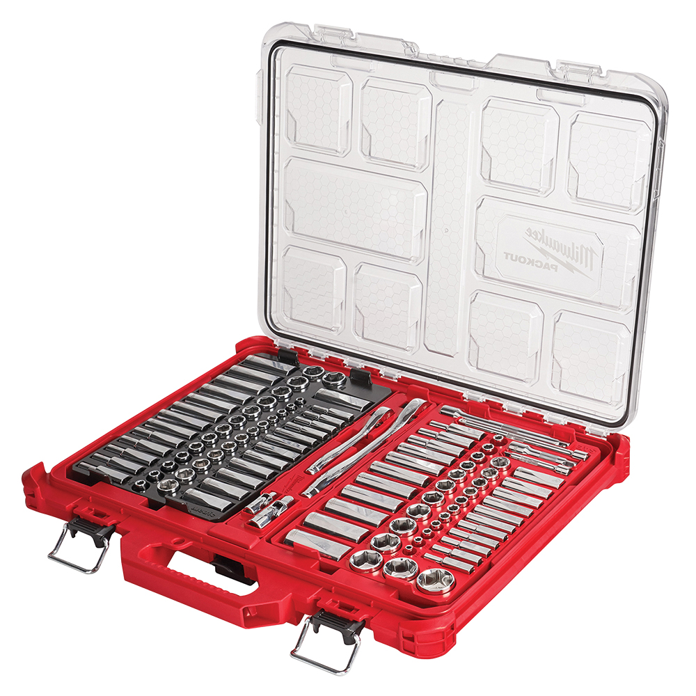 Milwaukee® 48-22-9486 Socket Set, 1/4 in, 3/8 in Drive, System of Measurement: Imperial/Metric, Impact Rated